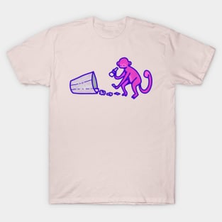 Monke business (purple no square) T-Shirt